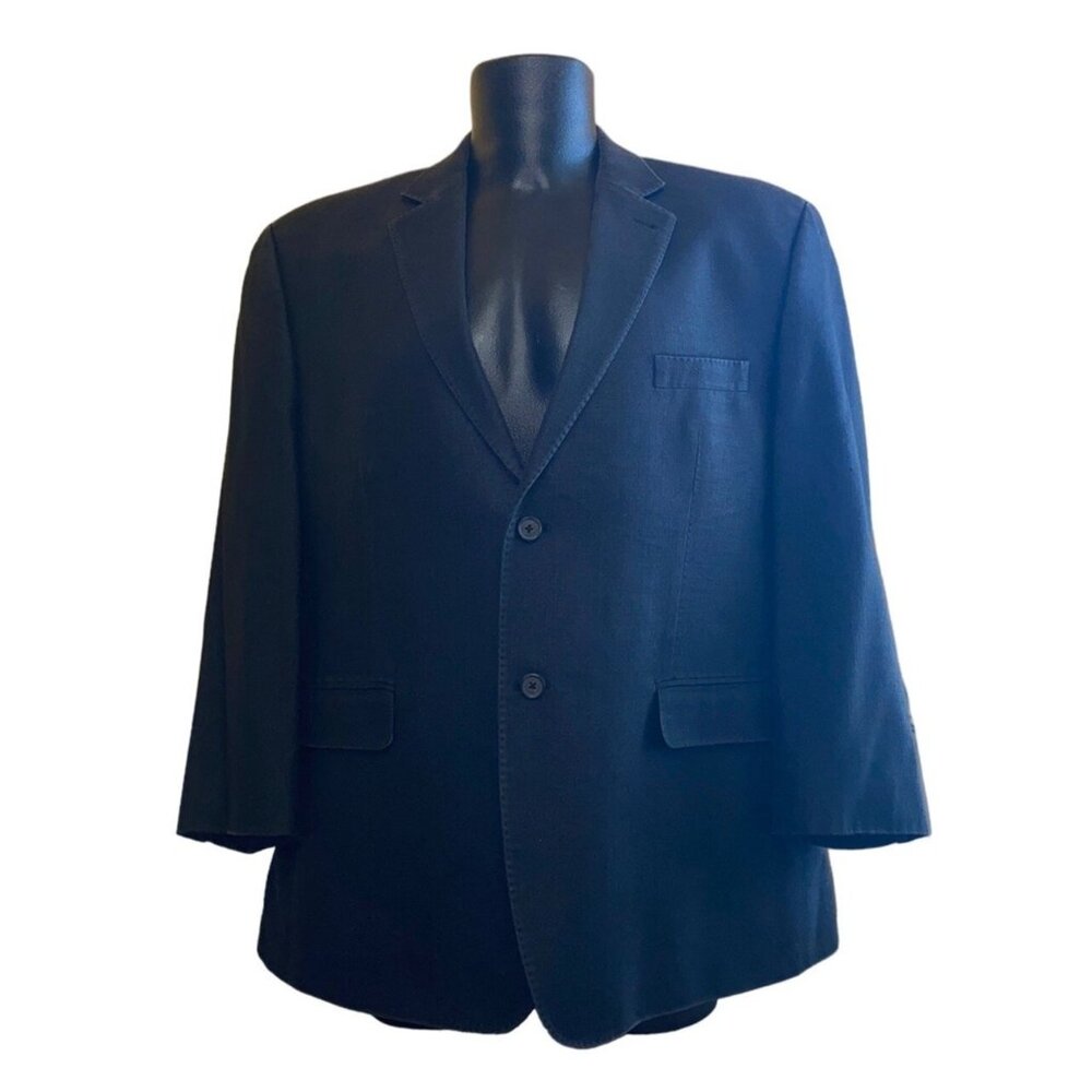 Michael Kors Mens Single-Breasted Blue Blazer 31" Length X 22" Chest